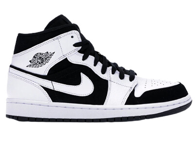 Giày Nike Air Jordan 1 Mid White Black